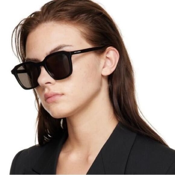 Saint Laurent Women Sunglasses Black Square SL457 001 BRAND NEW